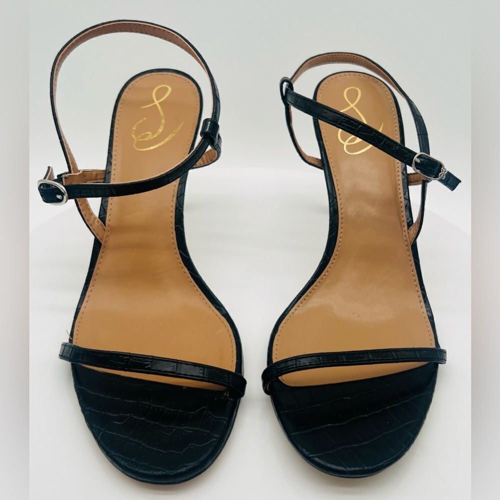 SAM EDELMAN | Doran Strappy Stiletto Sandal | Champagne Gold | NWT 9.5 - Picture 3 of 10